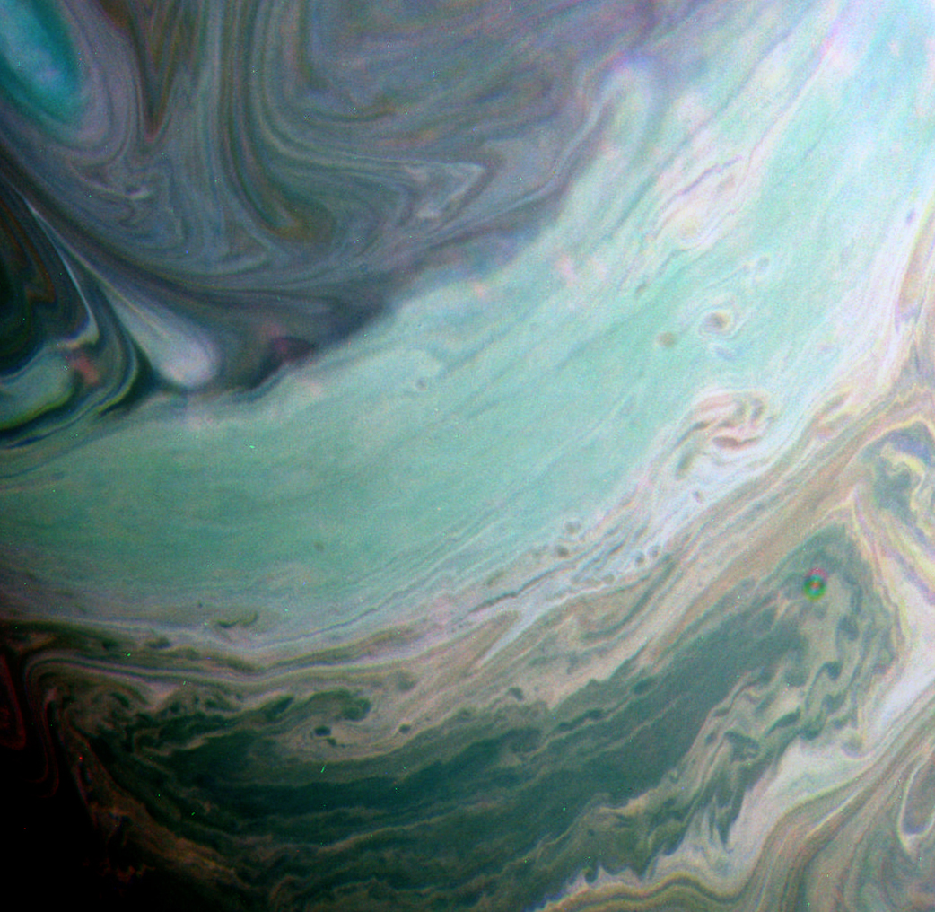 Saturn Goes Psychedelic in Crazy, Colorful Infrared Photo